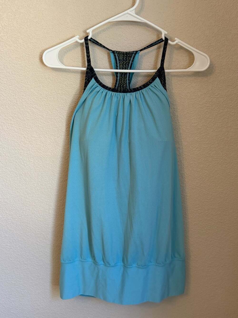 Lululemon No Limits Tank Top with Built-in Bra, Blue